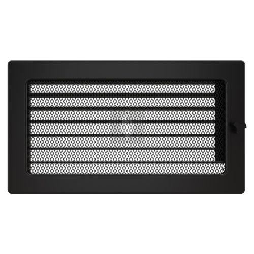 SAVEN klasszikus szellőzőrács 17×30cm fekete, zsalus 