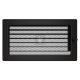 SAVEN klasszikus szellőzőrács 17×30cm fekete, zsalus 