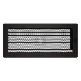 SAVEN klasszikus szellőzőrács 17×37cm fekete, zsalus 