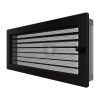 SAVEN klasszikus szellőzőrács 17×37cm fekete, zsalus 