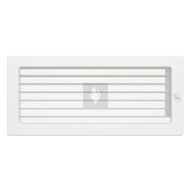 SAVEN klasszikus szellőzőrács 17×37cm, fehér, zsalus 
