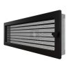 SAVEN klasszikus szellőzőrács 17×49cm fekete, zsalus 