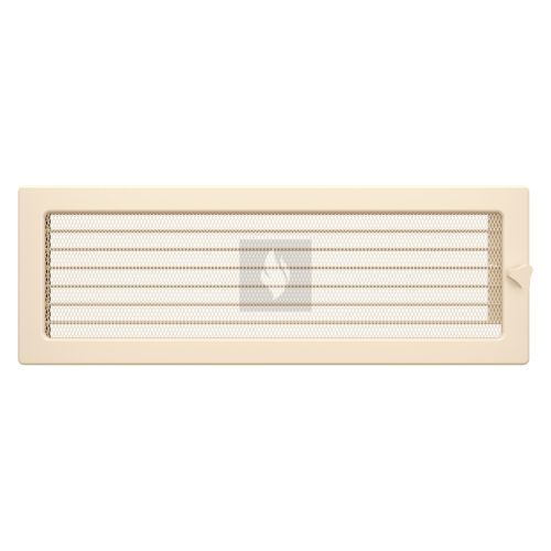 SAVEN klasszikus szellőzőrács 17×49cm krém, zsalus 