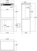 TOP 3D - 46 szabadon álló elektromos kandalló fatárolóval