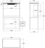 TOP 3D - 61 szabadon álló elektromos kandalló fatárolóval