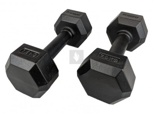 KAWMET kézisúlyzó szett 2×7,5 kg