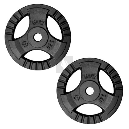 KAWMET súlytárcsa szett 2×5 kg (30,5 mm)