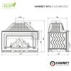 KAWMET W16 (13,5 kW) ECO öntvény kandallóbetét