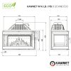 KAWMET W16 PB (13,5 kW) ECO öntvény jobbos kandallóbetét