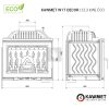 KAWMET W17 Decor (12,3 kW) ECO öntvény kandallóbetét