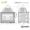 KAWMET W17 (16,1 kW) ECO öntvény kandallóbetét