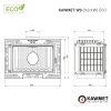 KAWMET W9 (9,8 kW) ECO öntvény kandallóbetét