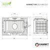 KAWMET W9 (9,8 kW) ECO öntvény kandallóbetét