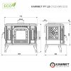 KAWMET P7 LB (10,5 kW) ECO öntvény kandallókályha