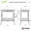 KAWMET Premium PROMETEUS S11 ECO öntvény kandallókályha