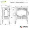 KAWMET Premium SELENA S14 ECO öntvény kandallókályha