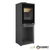 Kawmet HARITA S15i L-BOX Decor ECO dekor üveges fatárolós kandallókályha, öntvény béléssel