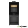 Kawmet HARITA S15i S-BOX Decor ECO dekor üveges fatárolós kandallókályha, öntvény béléssel