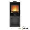 Kawmet HARITA S15v S-BOX Decor ECO dekor üveges fatárolós kandallókályha