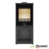 Kawmet HARITA S15v S-BOX Decor ECO dekor üveges fatárolós kandallókályha