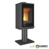 Kawmet VENUS S16 Decor ECO dekor üveges lábon álló kandallókályha