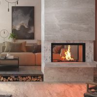 mit zwei Türen und Flachglas