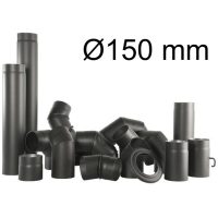 Ø150 mm füstcsövek és idomok