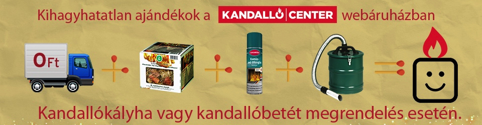 Ajándék minden kandallóbetéthez és kandallókályhához